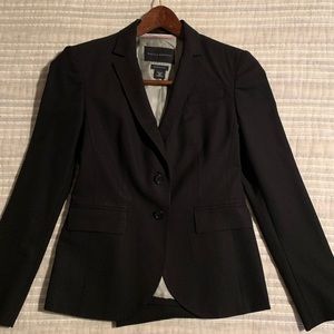 Banana Republic Stretch Black Jacket, Size 2P